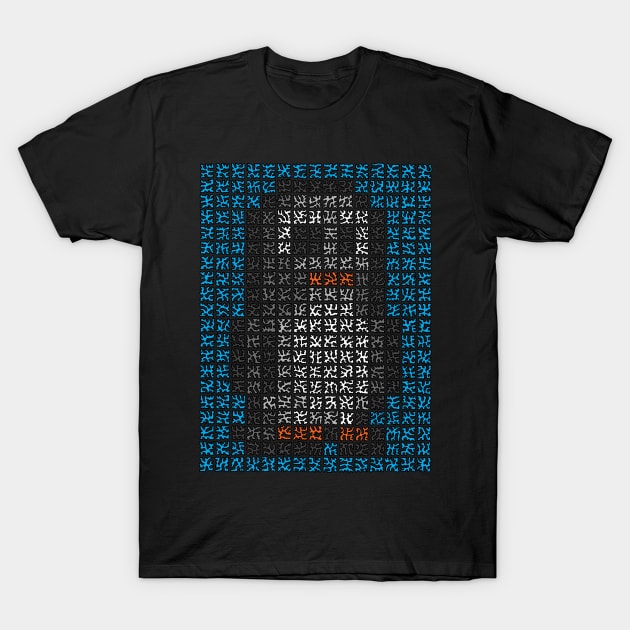 Pixelated Penguin T-Shirt by NightserFineArts